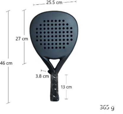 Carbon Fiber EVA Padel Racket 360g - Image 6