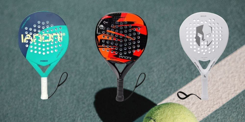 an image of padel rackets to suggest why padel is fun.